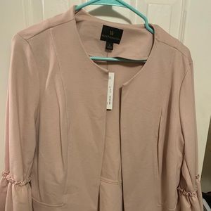 Rose/Blush Bell Sleeve Blazer